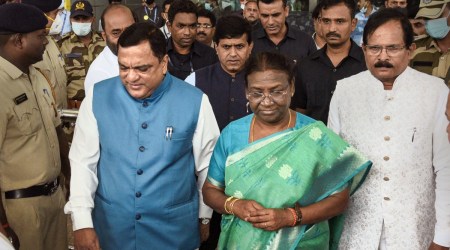 Droupadi Murmu, visited Panaji on Thursday and held a meeting with 25 of 40 MLAs of Goa and other BJP leaders and office bearers at a hotel. (PTI)