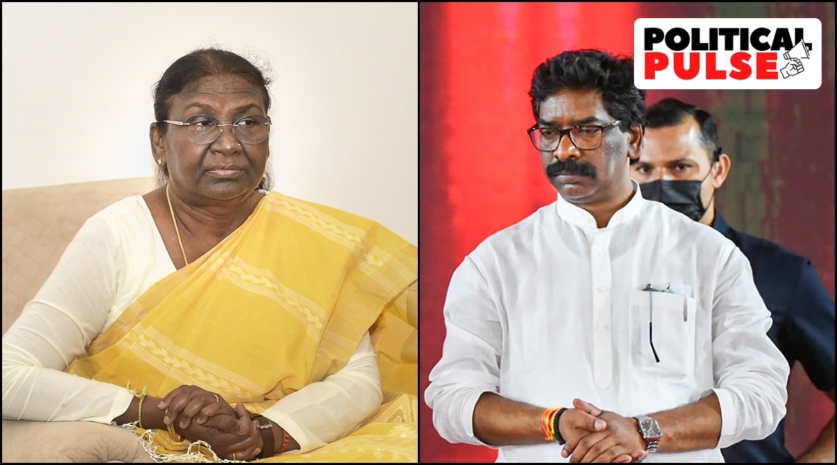 President-elect Droupadi Murmu and Jharkhand CM Hemant Soren. (File)