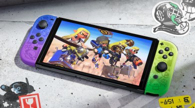 A special edition Splatoon 3 Switch OLED is coming on August 26. (Image credit: Nintendo)