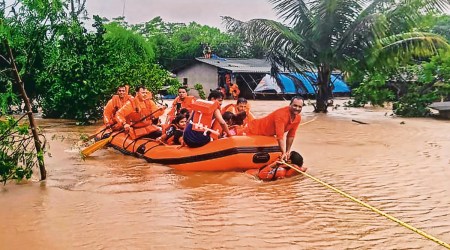 Surat, National Disaster Response Force (NDRF), Navsari, Navsari district, Ahmedabad, Ahmedabad news, Gujarat, Gujarat news, Indian Express, India news, current affairs, Indian Express News Service, Express News Service, Express News, Indian Express India News