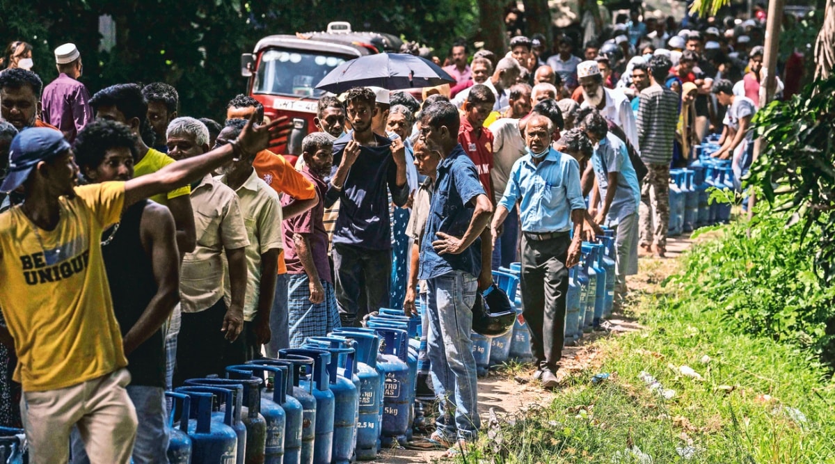 Colombo, noticias de Sri Lanka, crisis de Sri Lanka, Gotabaya Rajapaksa, ranil wickremesinghe, noticias mundiales, Indian Express News Service, Express News Service, Express News