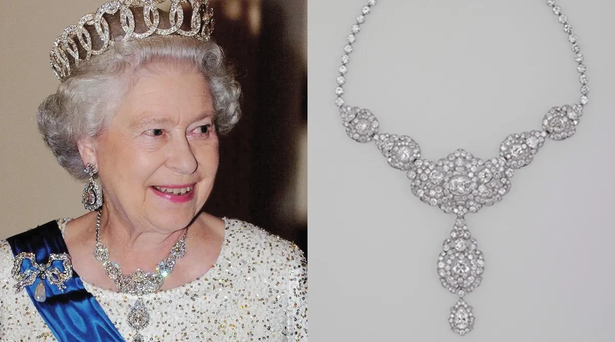 You will not believe how many diamonds Queen Elizabeth II's 'Nizam of  Hyderabad' necklace features | Lifestyle News,The Indian Express