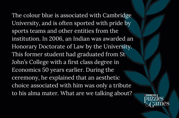 quiz question on cambridge university