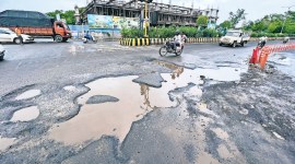 potholes,pune, indian express