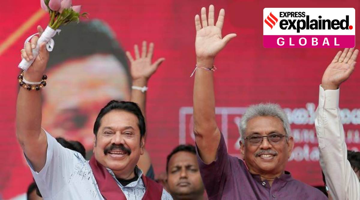 Mahinda Rajapaksa (left) with his younger brother, Gotabaya Rajapaksa. (Reuters Photo/File)