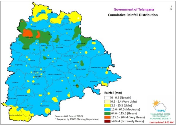 آب و هوای تلانگانا: IMD برای شنبه، یکشنبه با توجه به باران هشدار قرمز ...