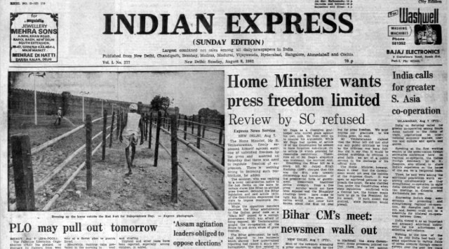 R Venkataraman, Bihar, Press FreedomDebate, Assam polls, Opposing Assam Polls, Italy PM Resigns, Giovanni Spadolini, Indira Gandhi, Indian express, Opinion, Editorial, Current Affairs