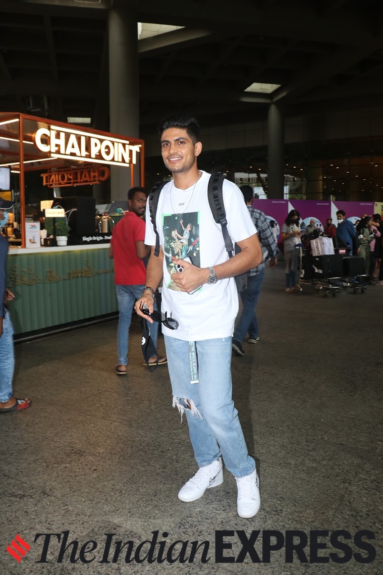 shubman gill, airport