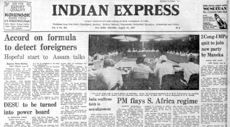 Assam Talks, Sanjay Vichar Manch, US-France Tensions, Indira Gandhi, Ronald Reagan, Indian express, Opinion, Editorial