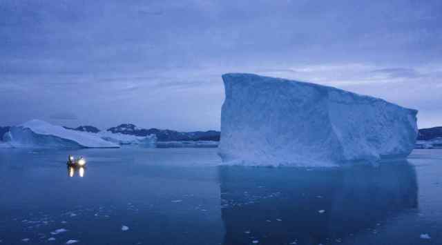Greenland ice melting