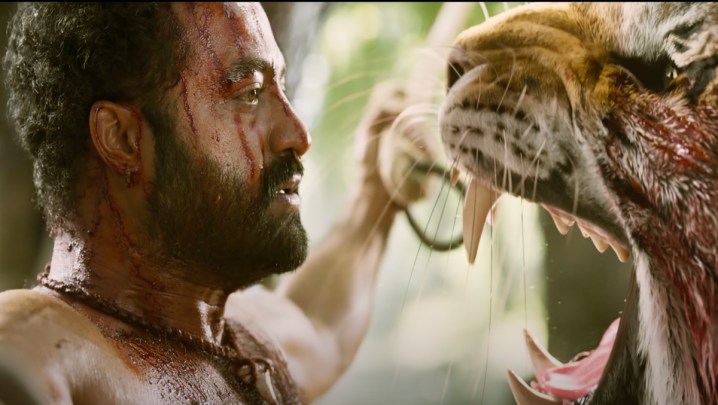 A screenshot from RRR trailer