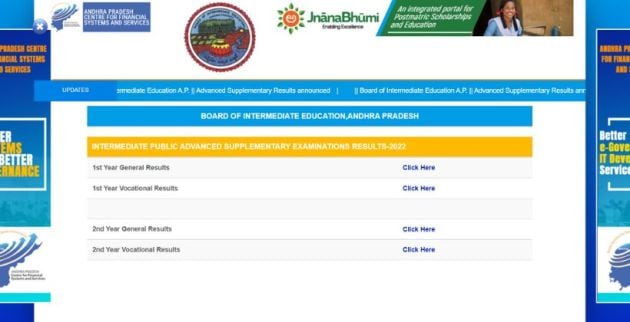 BIEAP result, Board exams 2022, AP inter result