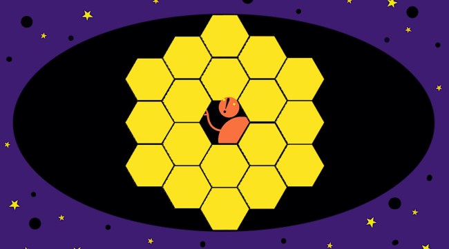 The quest to probe the universe received a major impetus with the commissioning of the James Webb Space Telescope.  (Illustration C R Sasikumar)