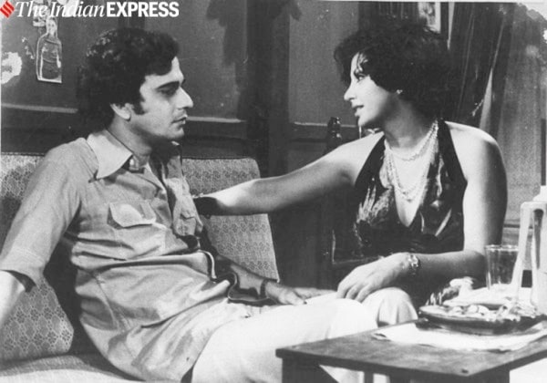 Actor Pradip Mukherjee and actress Zaheera in film DAUR. dsd