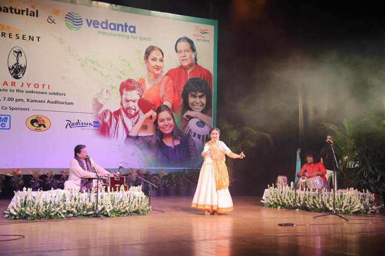 Amar Jyoti musical concert, Pandit Chaturlal Memorial Society, musical tribute to martyrs, Anup Jalota, Geetanjali Lal, bhajan, Kathak performance, Pandit Chaturlal, Pranshu Chatur Lal, Swaransh Mishra, indian express news