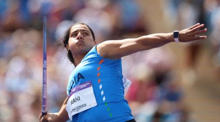 India's Annu Rani in action during the final. (Reuters)