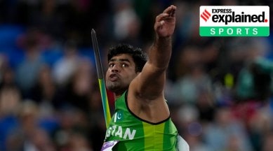 Commonwealth Games, CWG 2022, Arshad Nadeem, javelin, Neeraj Chopra, javelin technique, javelin record, Indian Express
