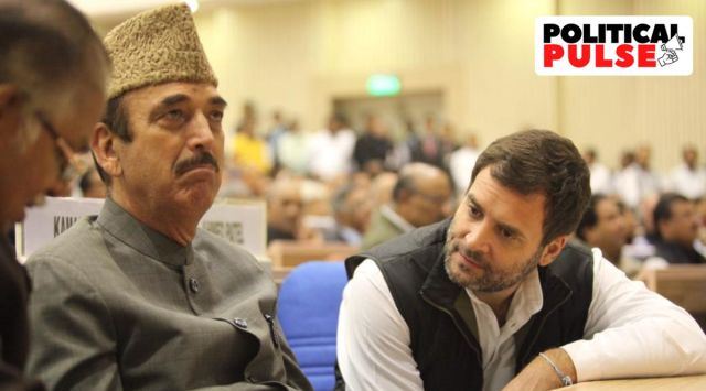 Ghulam Nabi Azad with Rahul Gandhi (Express Photo: Tashi Tobgyal, File)