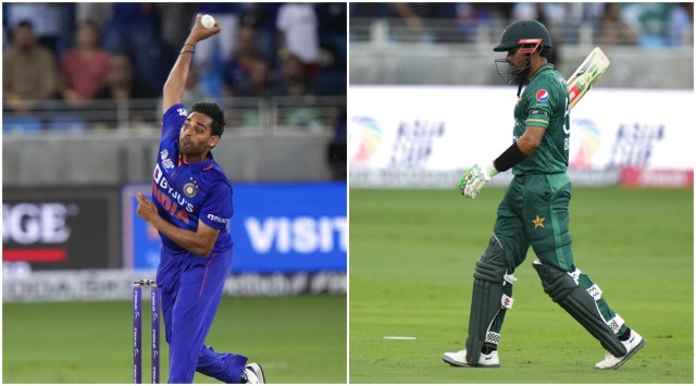 Babar didn't get the space to manoeuvre the pull resulting in him mistiming the ball. (AP)