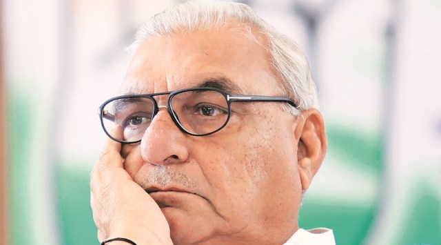 On Sunday, Hooda addressed party leaders and workers of five Lok Sabha constituencies of Haryana at his residence in Chandigarh to energise them for the upcoming rally in Delhi. (Express File)