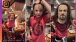 Boy imitates, The Undertaker, WWE wrestler, iconic move, restaurant, wrestling, trending, viral