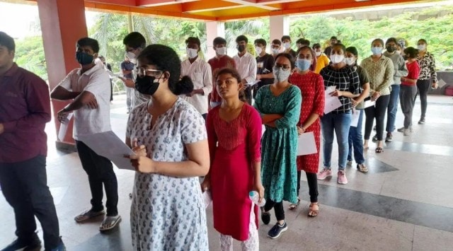 The CUET for admission to undergraduate courses in central universities is being conducted at 489 centres in over 250 cities across India and nine cities abroad. (Express file photo)