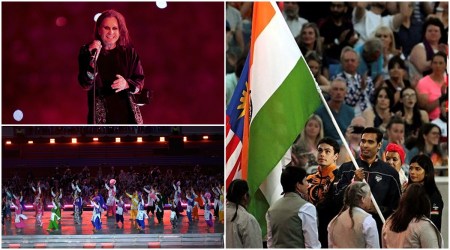 Glimpses from the closing ceremony of CWG. 