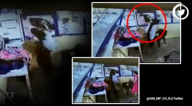 Caught on camera, man slaps woman, toll booth operator, toll plaza, Madhya Pradesh