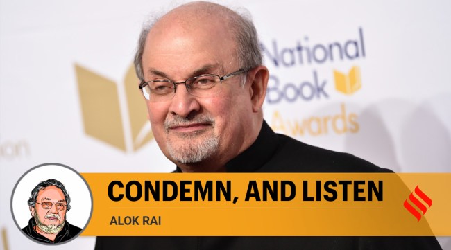 Salman Rushdie attends the 68th National Book Awards Ceremony and Benefit Dinner on Nov. 15, 2017, in New York. (Photo by Evan Agostini/Invision/AP, File)