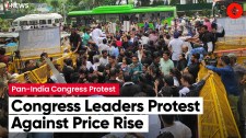 Congress Leaders Protest Against Price Rise Across The Country