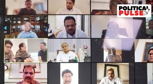 The Congress Working Committee meeting was held virtually on Sunday. (Photo: Twitter/@INCIndia)