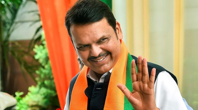 Maharashtra Deputy CM Devendra Fadnavis arrives for the Mukhyamantri Parishad meeting, at BJP headquarters in New Delhi, July 24, 2022. (PTI)