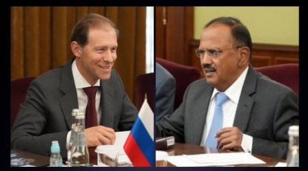 NSA Doval meets Russian Dy PM Denis Manturov; focus on bilateral trade ties