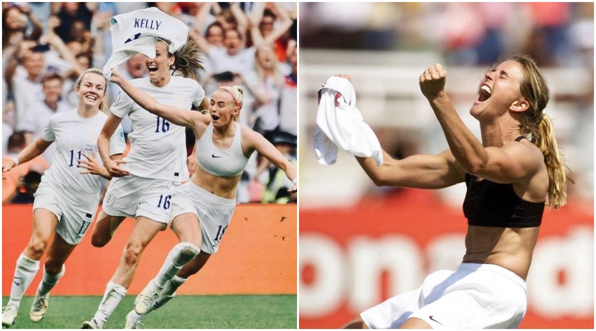 Shirt's off, football: Chloe Kelly and England ram through women's