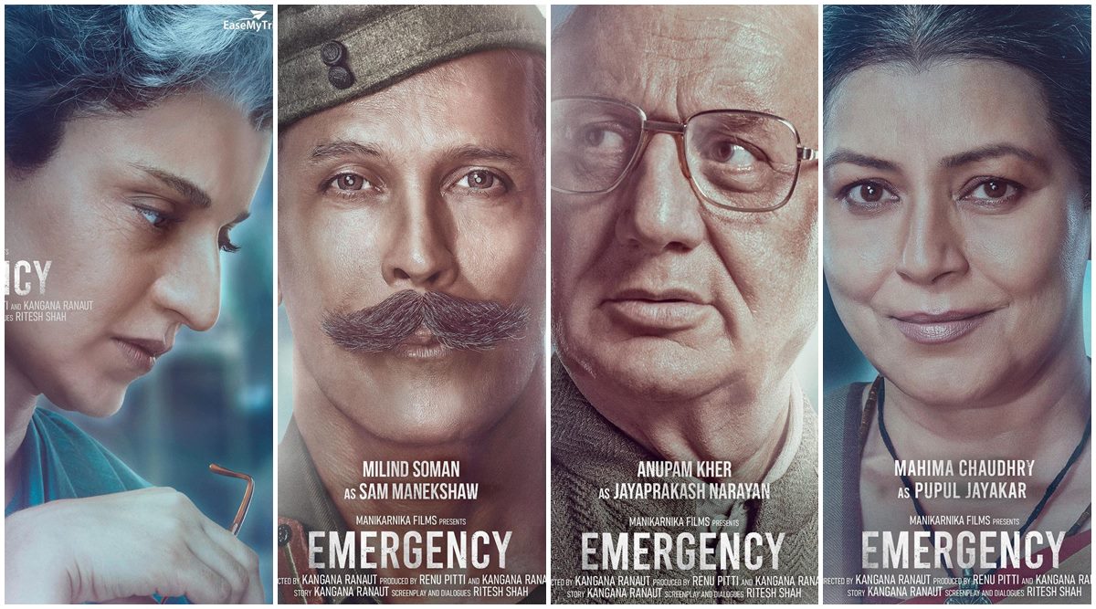 Emergency first look posters Who plays who in Kangana Ranaut’s film