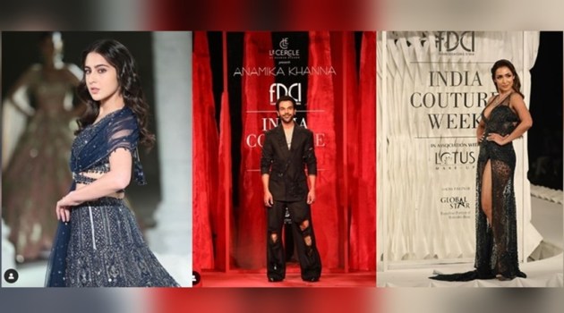 Fashion Design Council (FDCI), India Couture Week 2022, India Couture Week photos, showstoppers India Couture Week, celebs at India Couture Week, India Couture Week 2022 showstoppers, Bollywood celebs India Couture Week 2022, celeb fashion, fashion designers, fashion collection at India Couture Week, indian express news