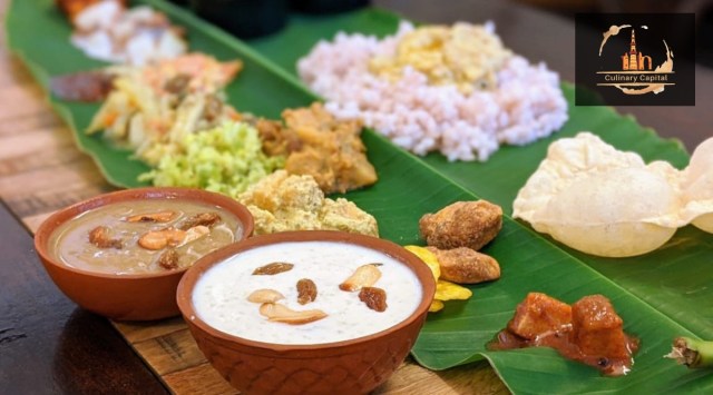 The all-vegetarian festive spread comprises over 25 dishes served on a banana leaf (starting with a pinch of salt) and is hugely popular across communities and regions. (Express Photo)