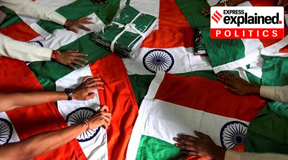 Har Ghar Tiranga is a nationwide campaign to encourage people to hoist the national flag at their homes to mark the 75th Independence Day. (Express Photo/File)