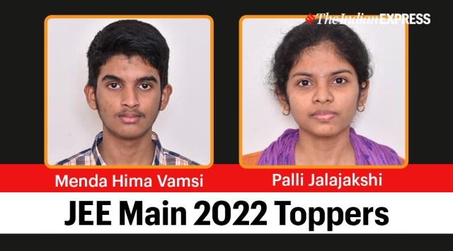 JEE Main 2022: Girl topper Palli Jalajakshi shares top spot with friend ...