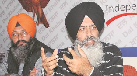 File photo of Dal Khalsa spokesperson Kanwarpal Singh (right).