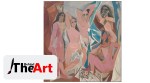 Pablo Picasso's 'Les Demoiselles d'Avignon', Pablo Picasso, Pablo Picasso artworks, Pablo Picasso paintings, Les Demoiselles d'Avignon painting, Les Demoiselles d'Avignon in Museum of Modern Art, indian express news