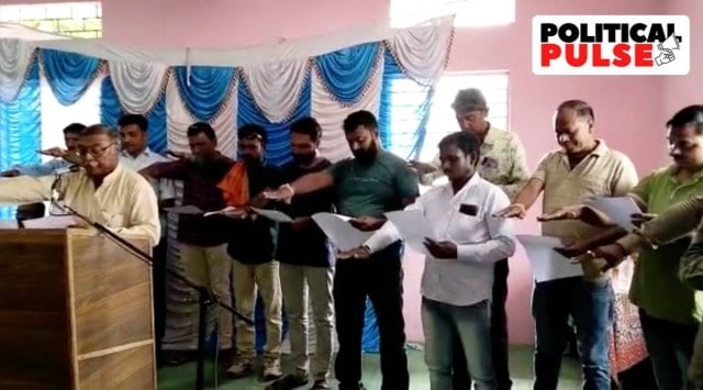 The husbands, brothers-in-law and fathers-in-law of elected women representatives were administered the official oath in at least three panchayats under Sagar, Damoh and Dhar districts of Madhya Pradesh.