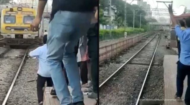 woman attempts suicide infront of train, Byculla, Mumbai, woman suicide, rpf save woman from committing suicide, indian express