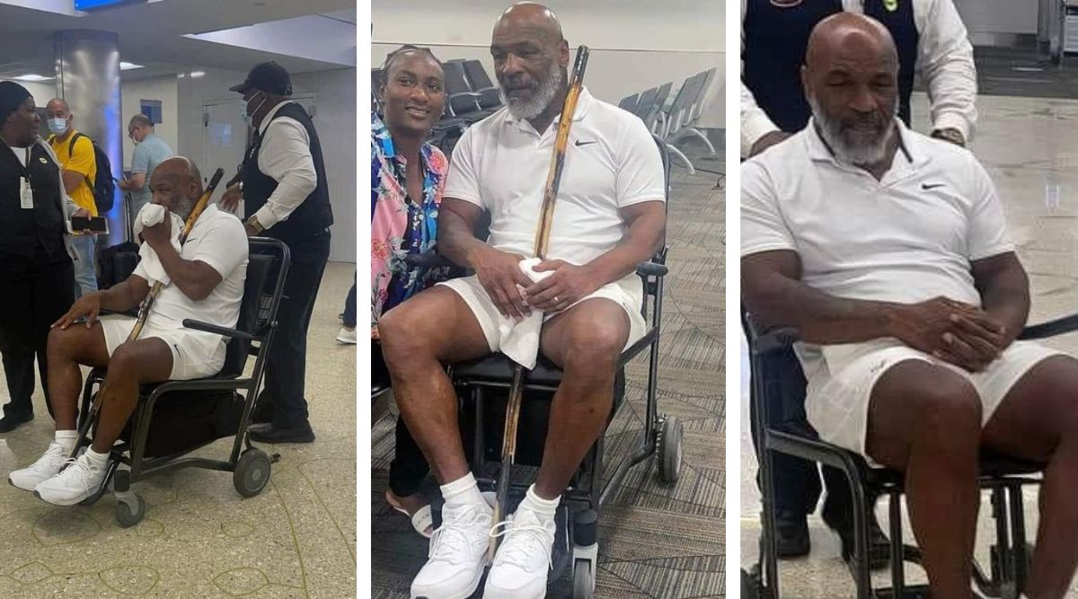 Mike Tyson spotted in a wheelchair at Miami airport month after his expiry  date coming soon remark | Sports News,The Indian Express