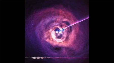 soundwave of audio from a black hole