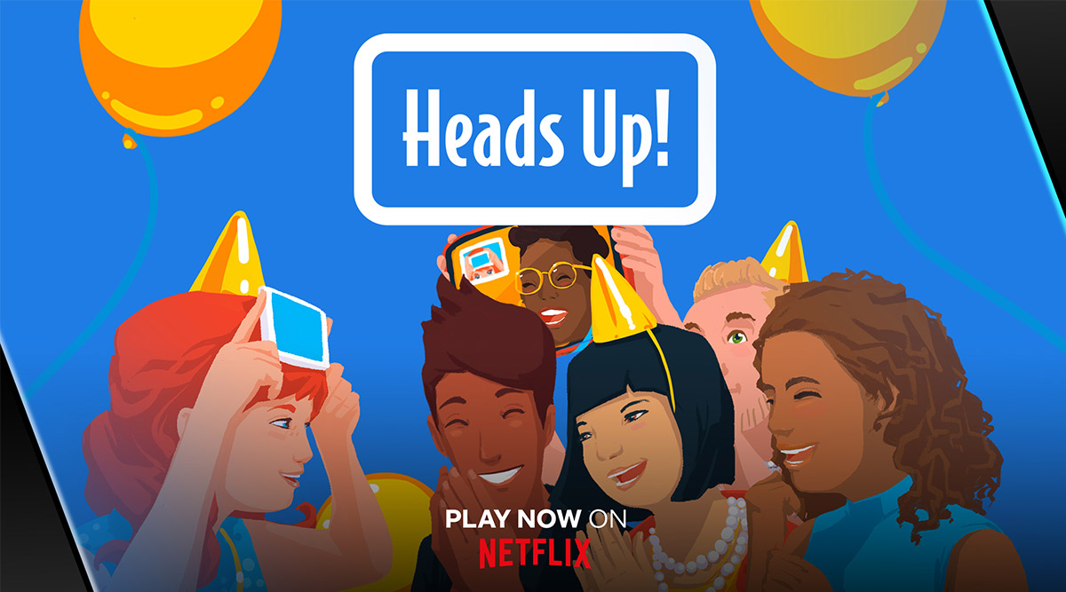 An illustration for the game Netflix Heads Up!