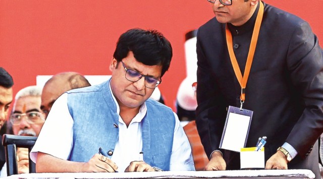 Nitin Agrawal, Bharatiya Janata Party (BJP), Samajwadi Party, Akhilesh Yadav, Lucknow news, Lucknow , Uttar Pradesh, Uttar Pradesh news, Indian Express, India news, current affairs, Indian Express News Service, Express News Service, Express News, Indian Express India News