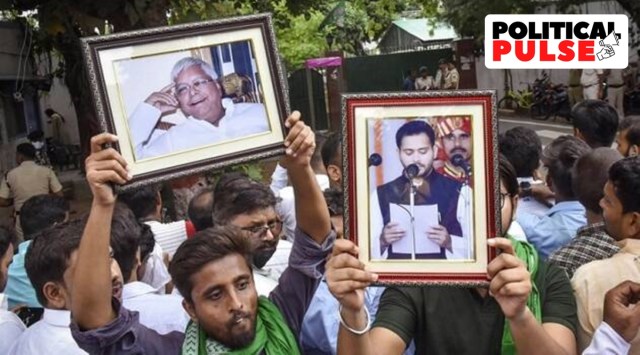 Just over 2 km ahead, the excitement was palpable outside Lalu Prasad's residence at 10, Circular Road — Nitish stays close by at 7, Circular Road. (PTI Photo)