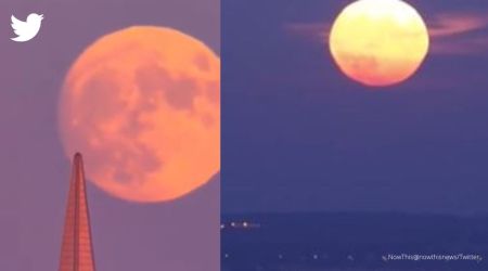 sturgeon moon, sturgeon moon photos and videos. full moon in August, full moon, indian express