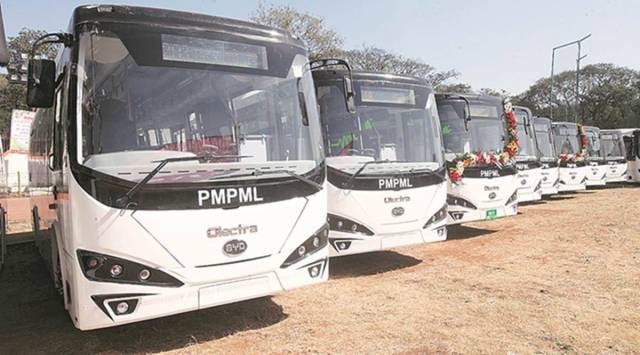 The use of e-buses by Pune is expected to reduce the city’s GHG (Greenhouse gas) emissions drastically. (File photo)